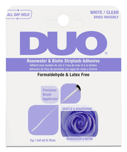 DUO Rosewater &amp; Biotin StripLash Adhesive – White/Clear