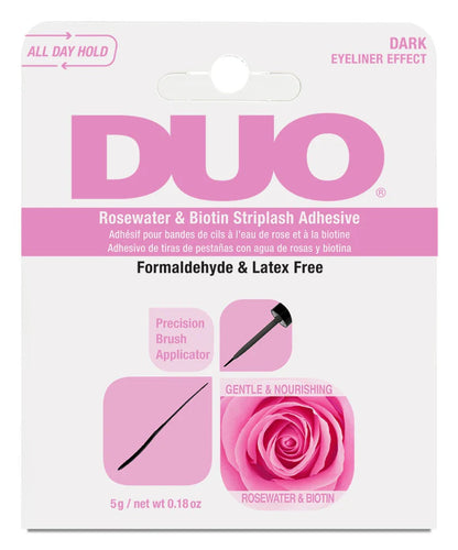 DUO Rosewater & Biotin Striplash Adhesive – Dark