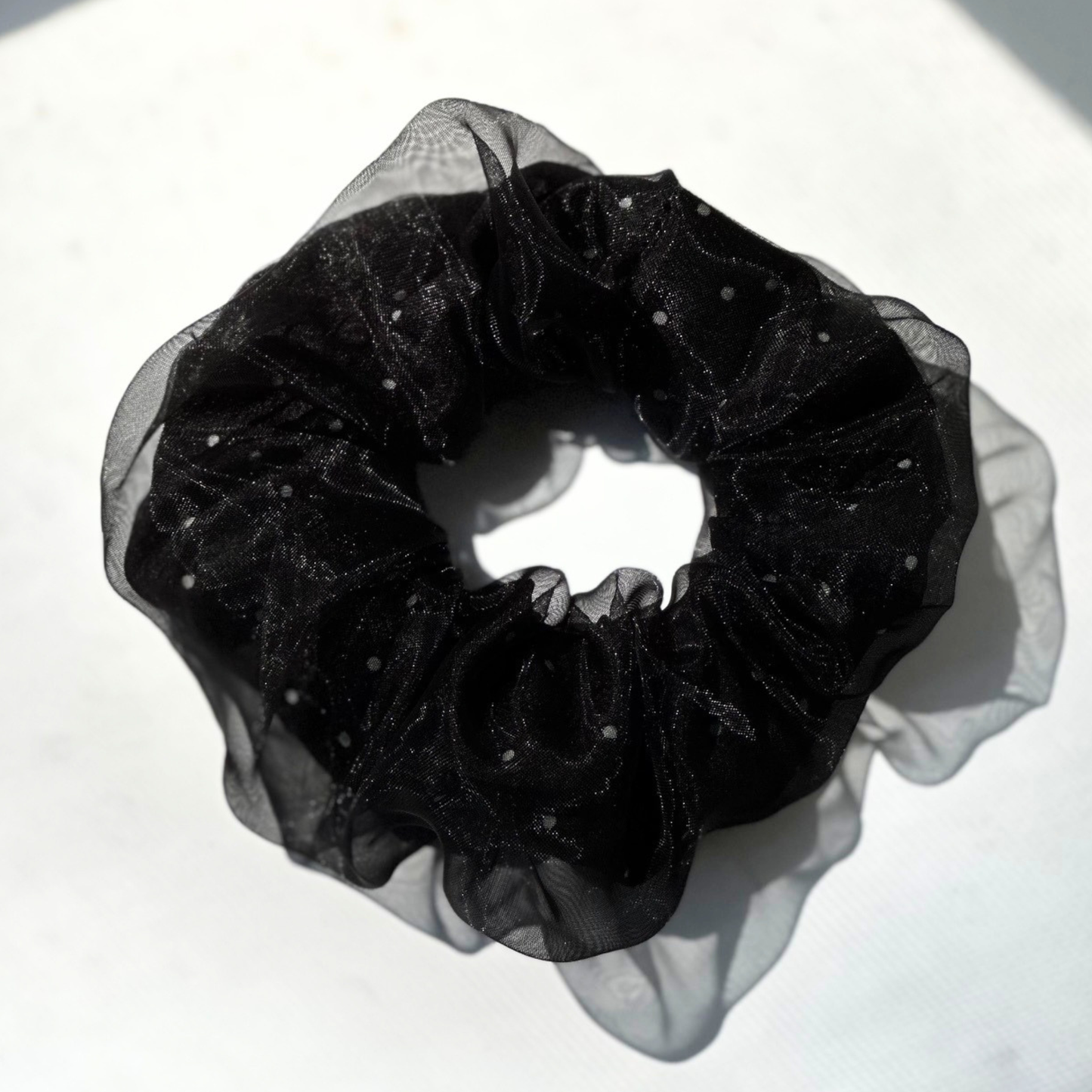 Double Layered Polka Dot Scrunchies